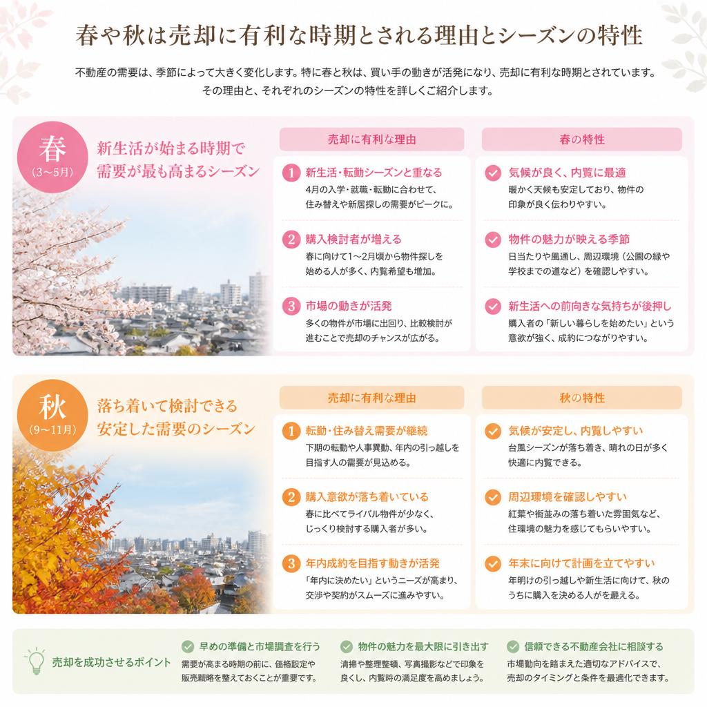 シーズンごとの売却メリット