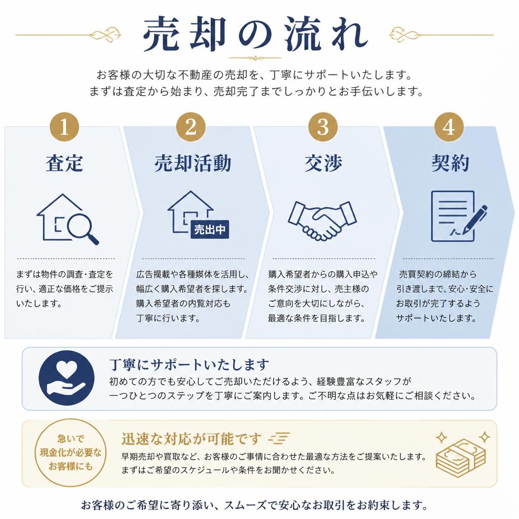 スムーズな売却プロセス
