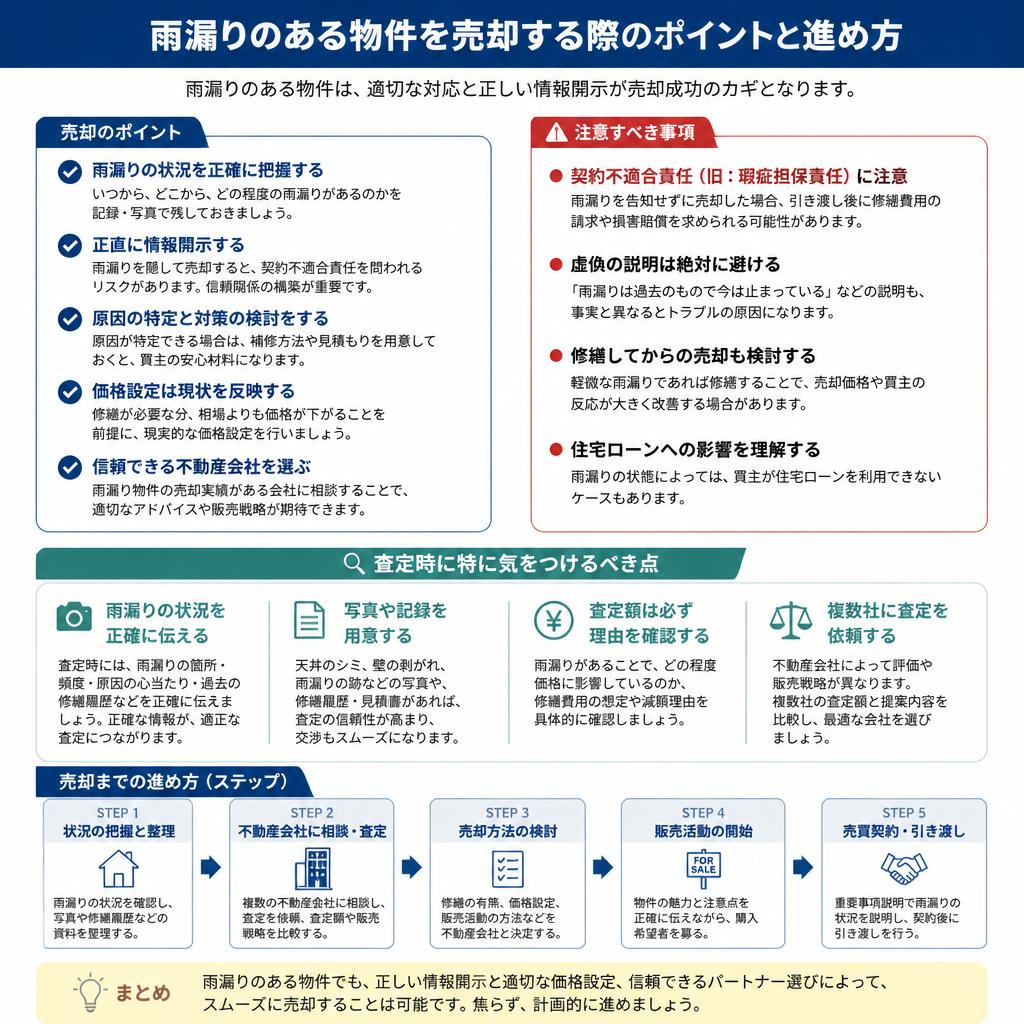 売却時のポイントと注意点