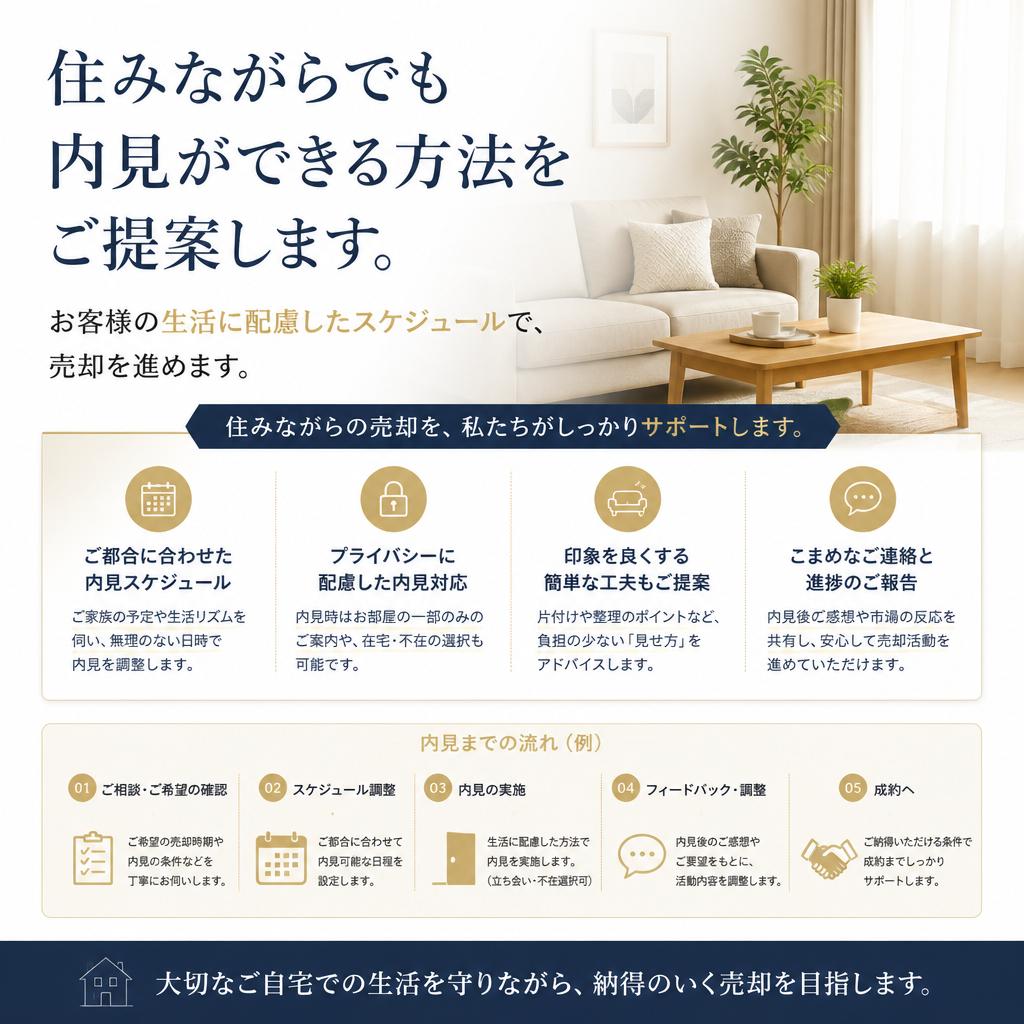 スムーズな内見プロセス