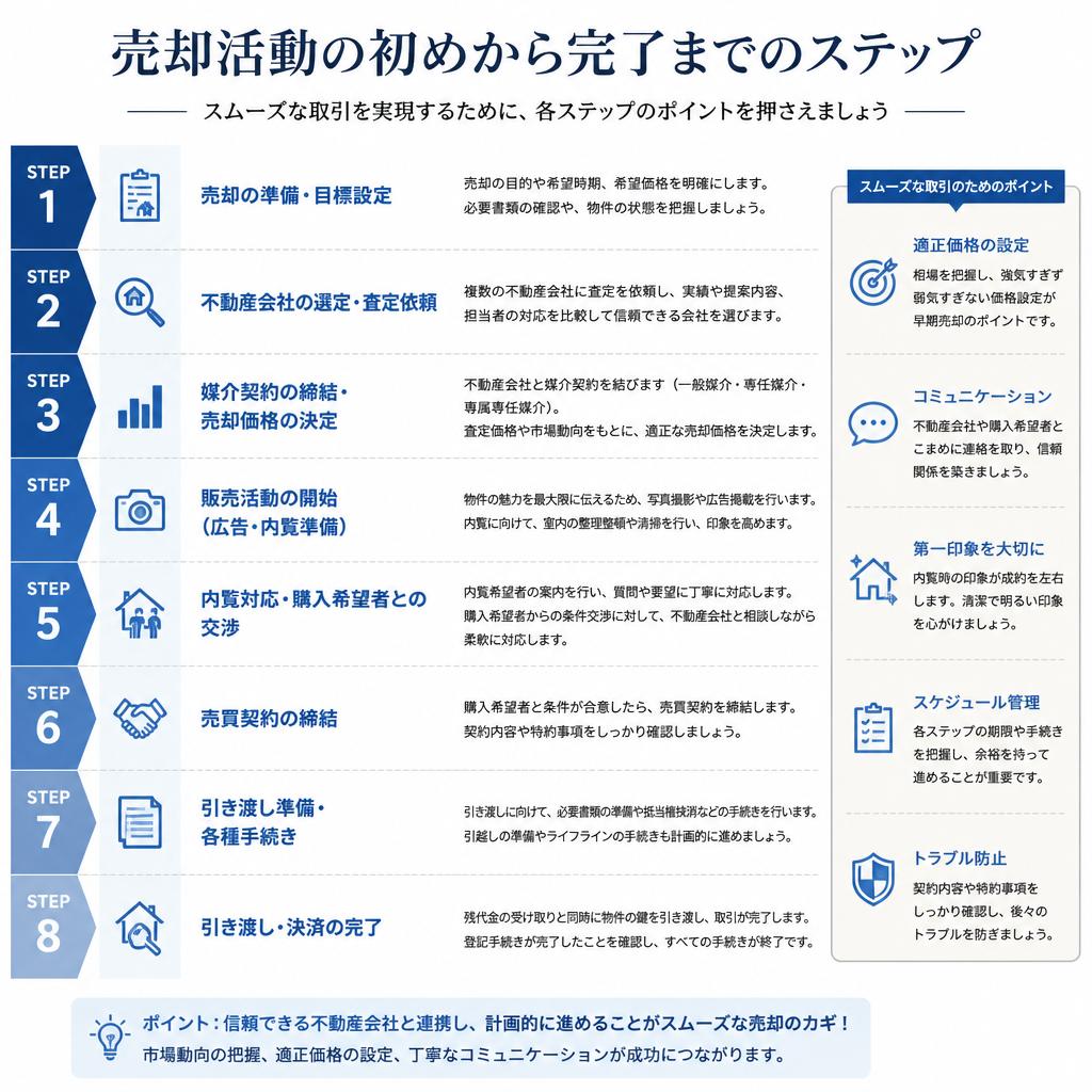 売却までの具体的な流れ
