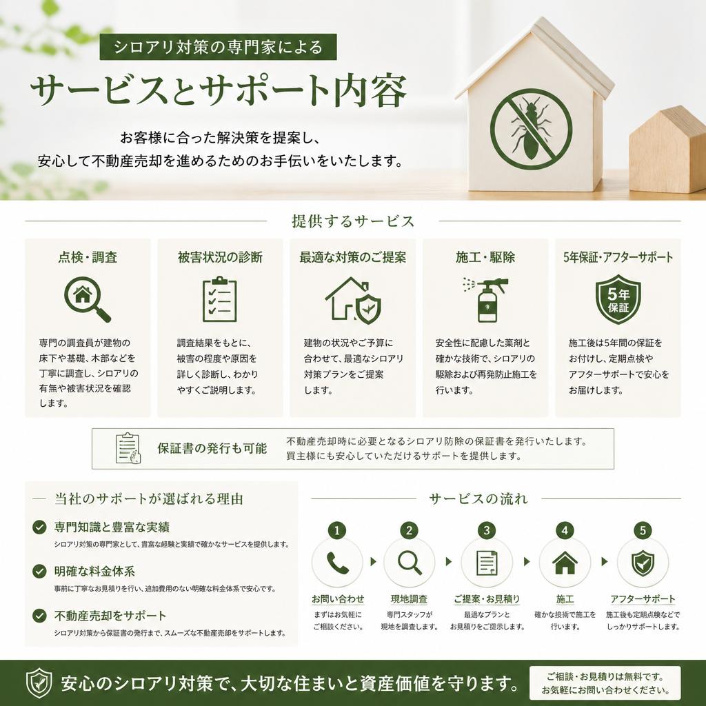シロアリ対策のプロフェッショナルに相談!