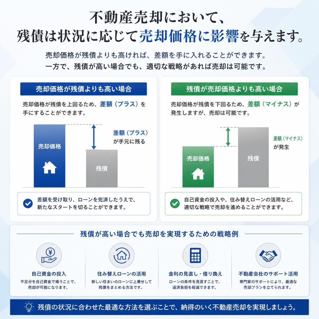 残債と売却価格の関係