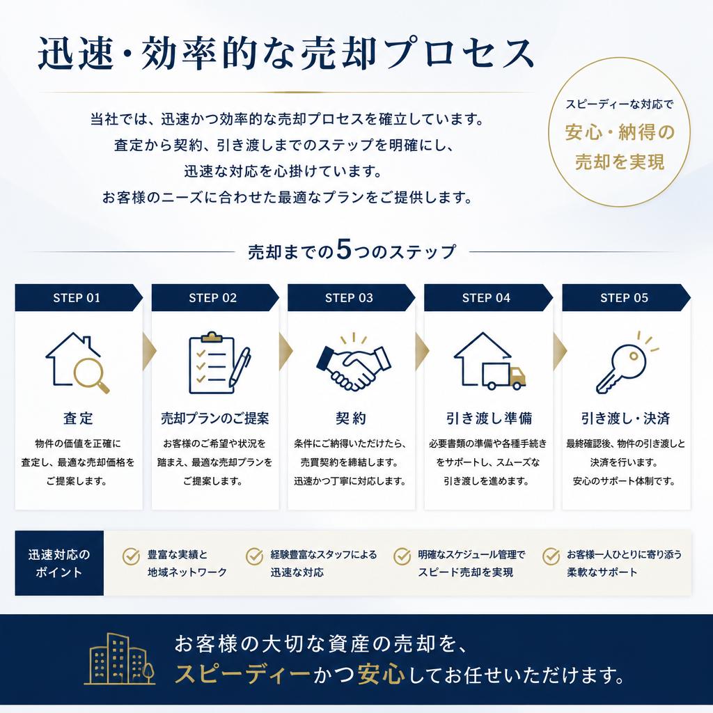 当社の早期売却プロセス
