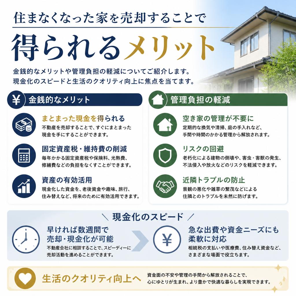 不動産売却のメリット