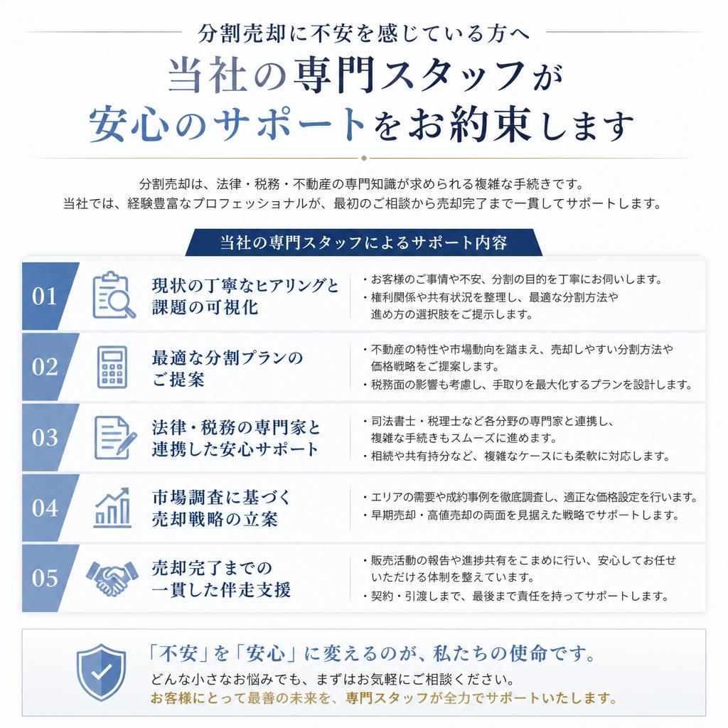 専門家のサポートがあなたを助ける