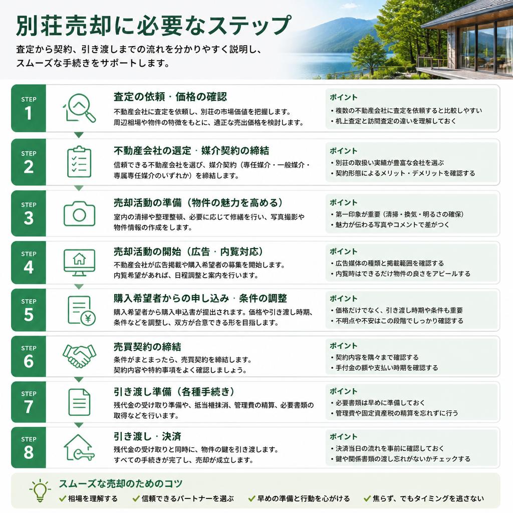 売却のステップバイステップガイド