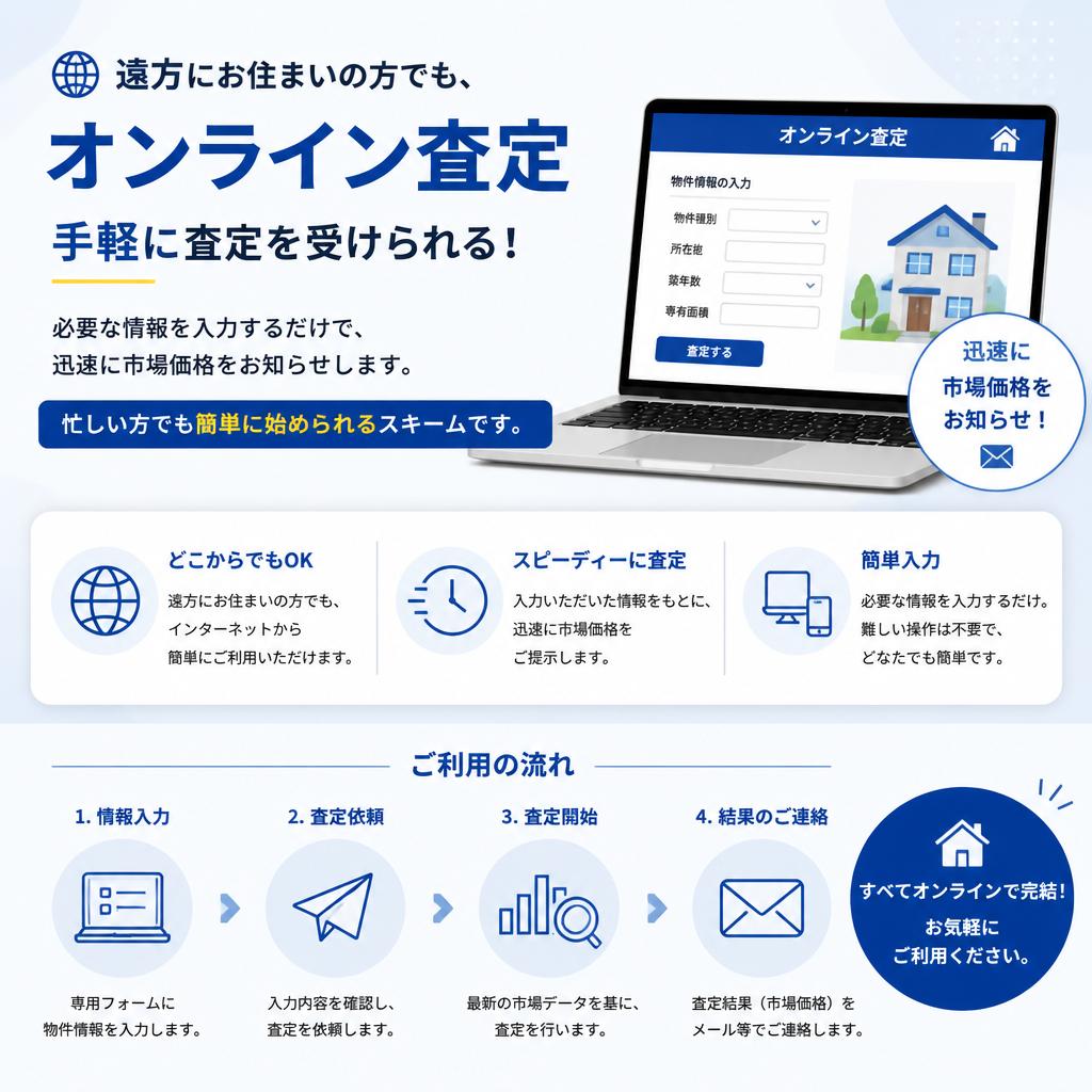 オンライン査定で簡単スタート