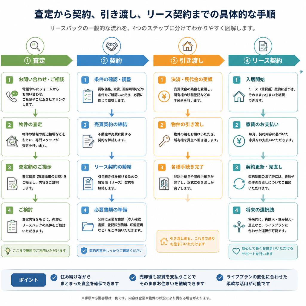 リースバックの流れ