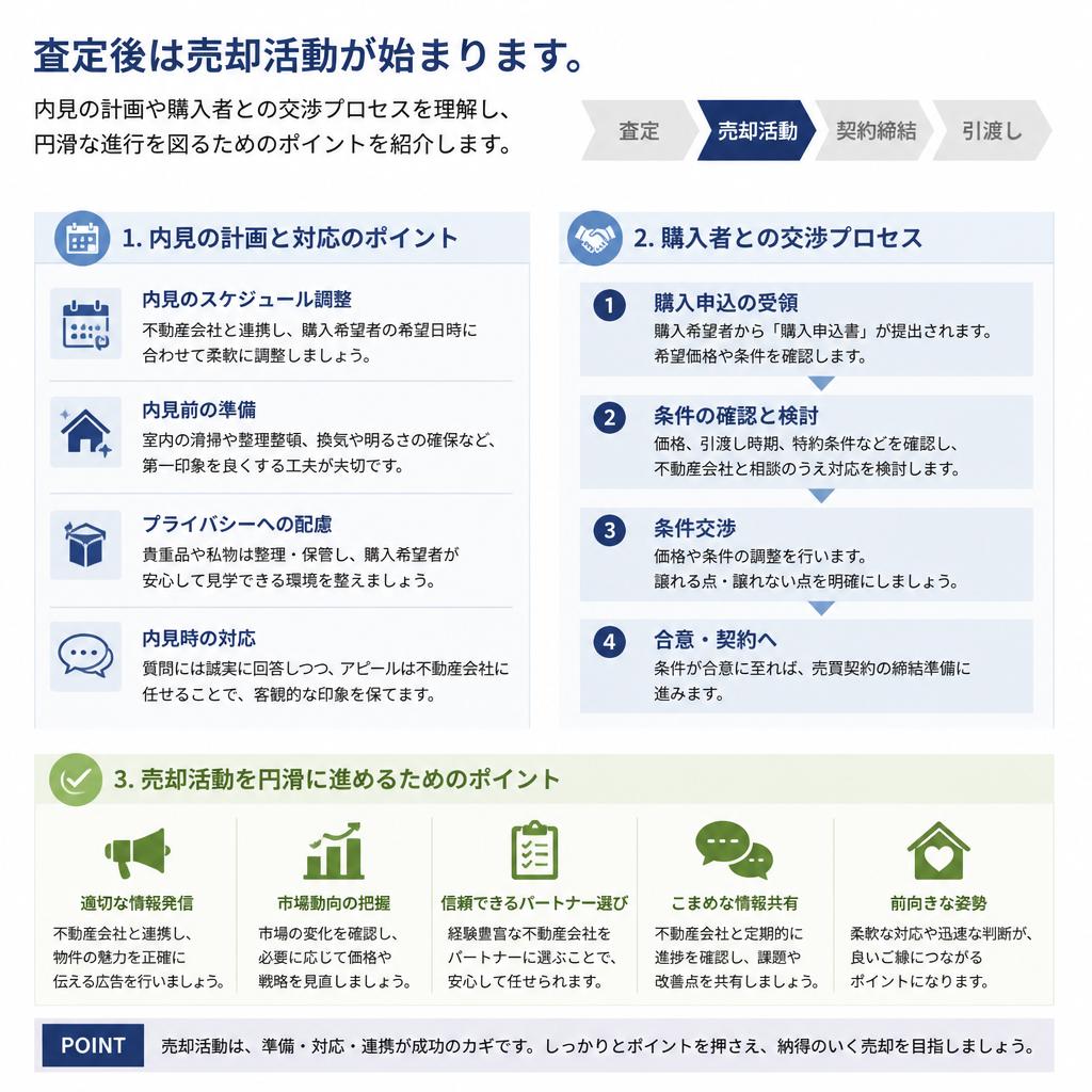 売却活動の流れを知ろう
