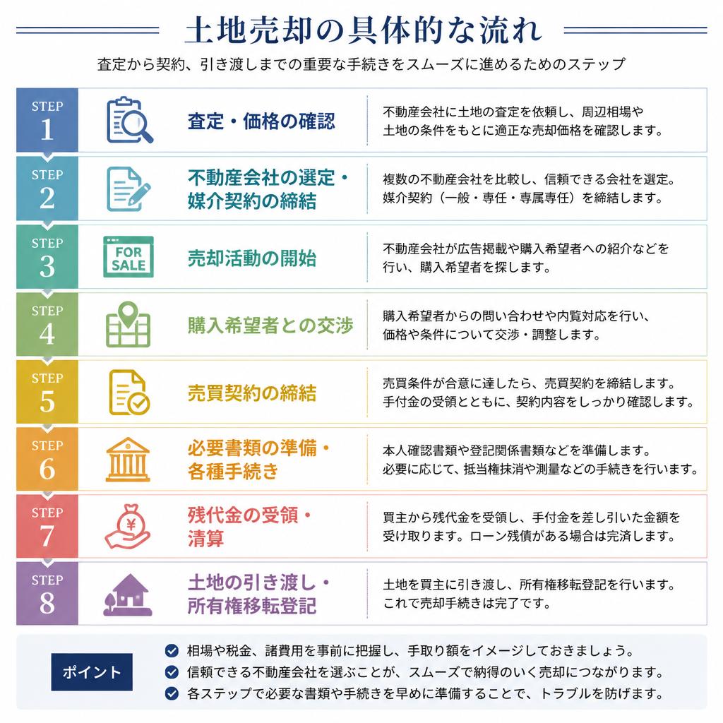 売却の流れと必要手続き