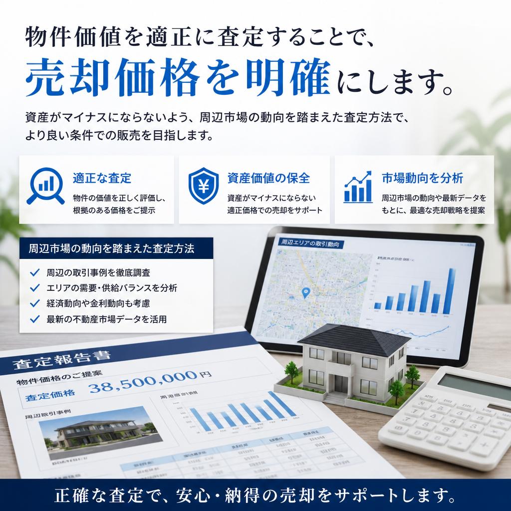 適正価格の査定で売却をスムーズに
