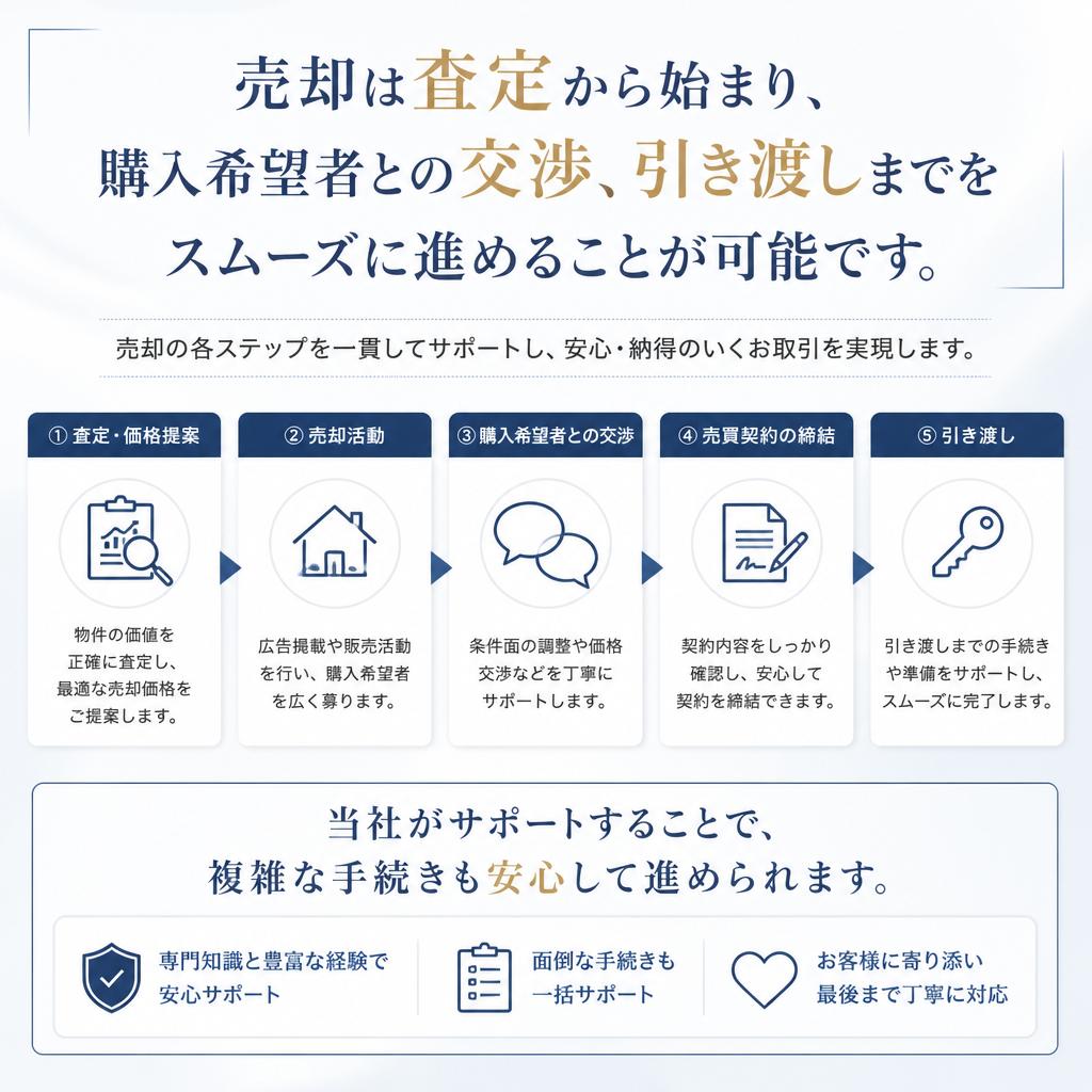 売却プロセスの流れ