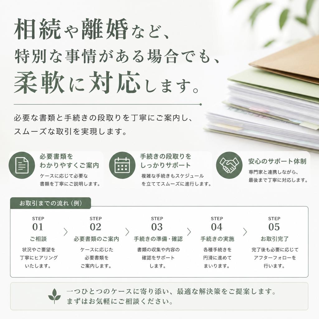 家族の事情に寄り添ったサポート