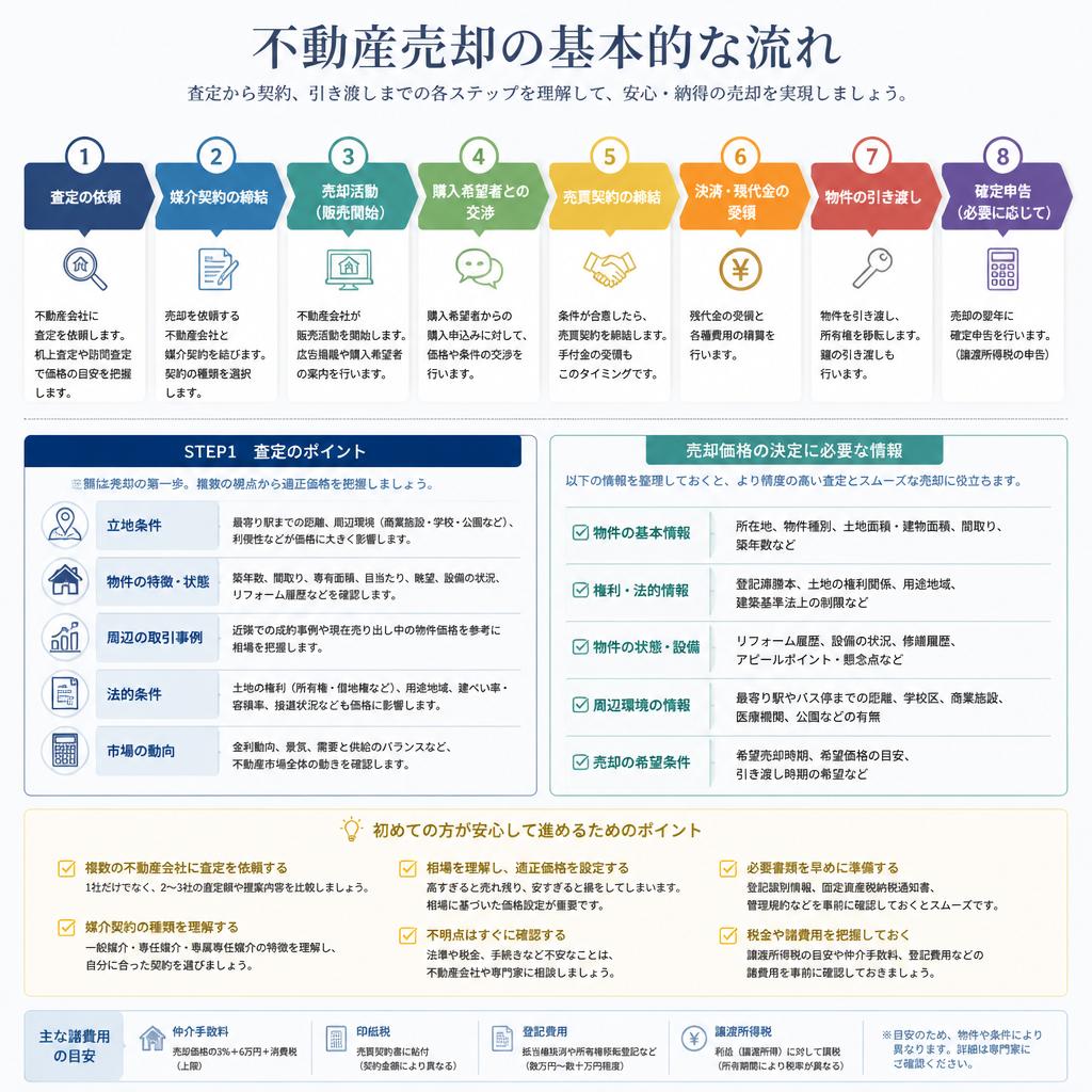 不動産売却の流れをわかりやすく解説