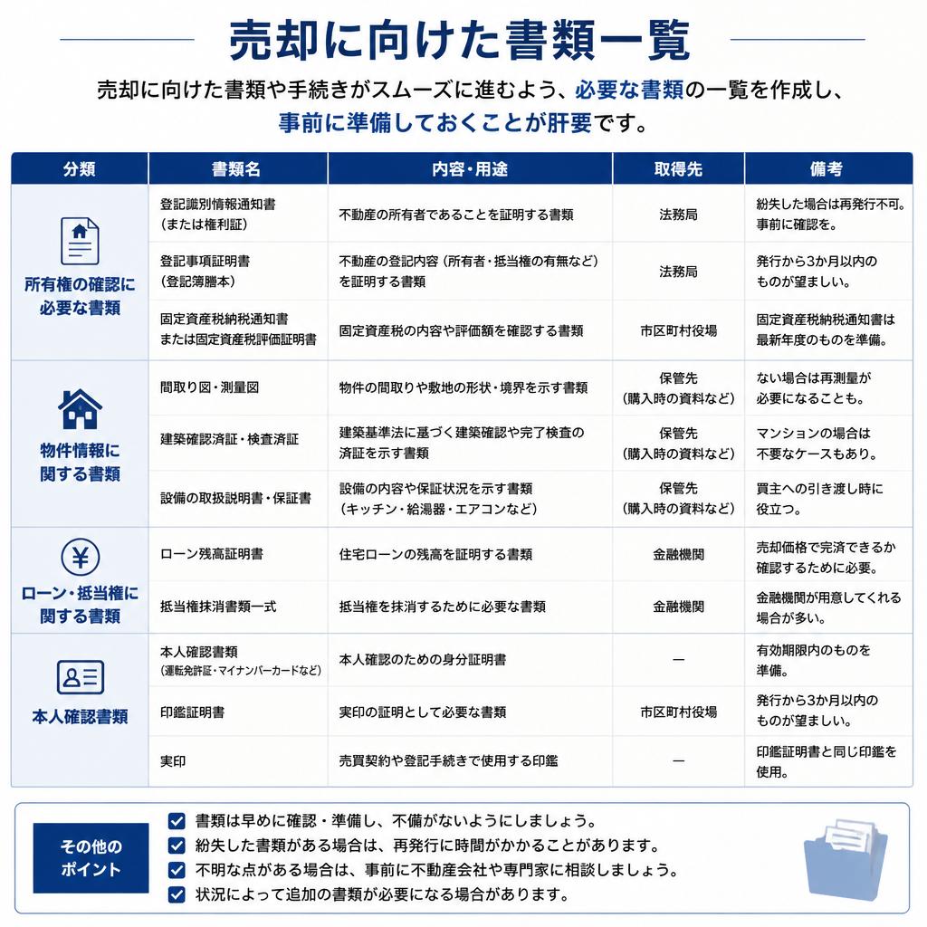 書類の準備を怠らない