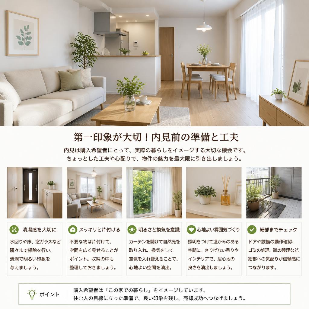 4. 内見の工夫で印象アップ