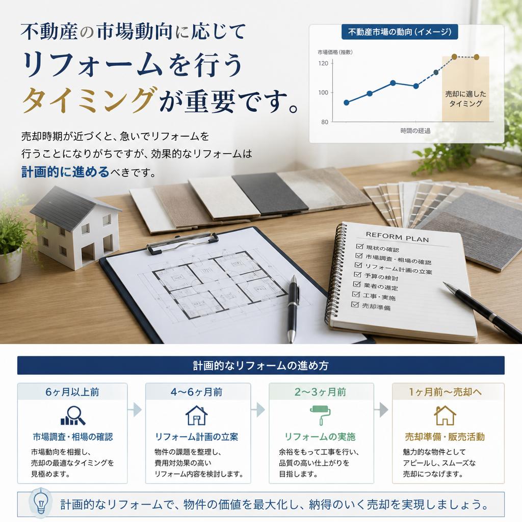 売却前に考慮すべきリフォームのタイミング