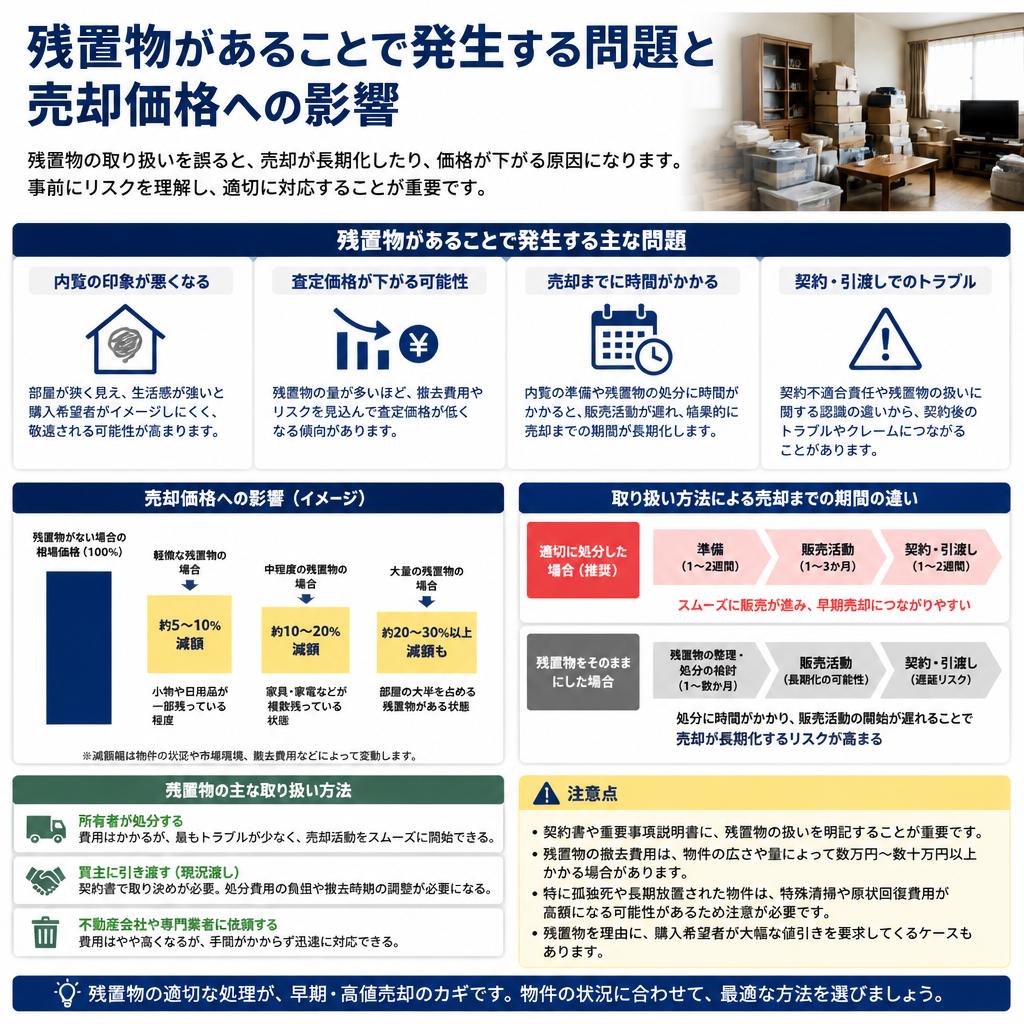 残置物を抱えているとどうなる？
